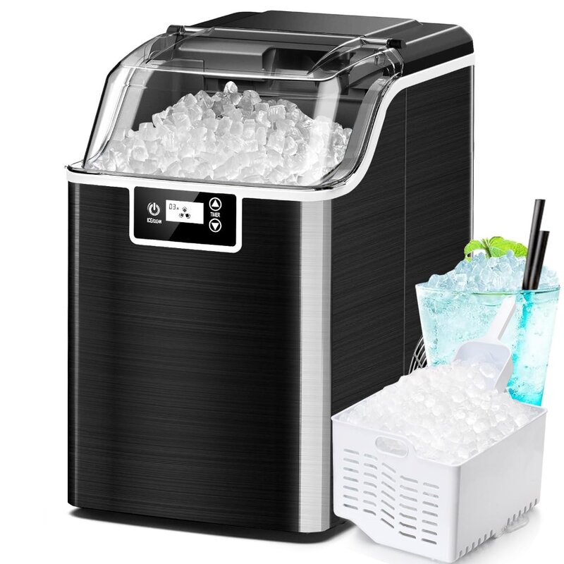 45lbs/Day,3.3lbs Basket,24-Hour Timer Ice Machine,Self Cleaning Ice Makers Countertop
