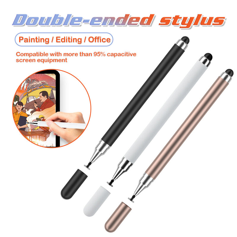 2 in 1 Universal Stylus Stift Für Tablet Mobile Android ios Telefon iPad Zubehör Zeichnung Tablet Kapazitive Bildschirm Touch-Pen