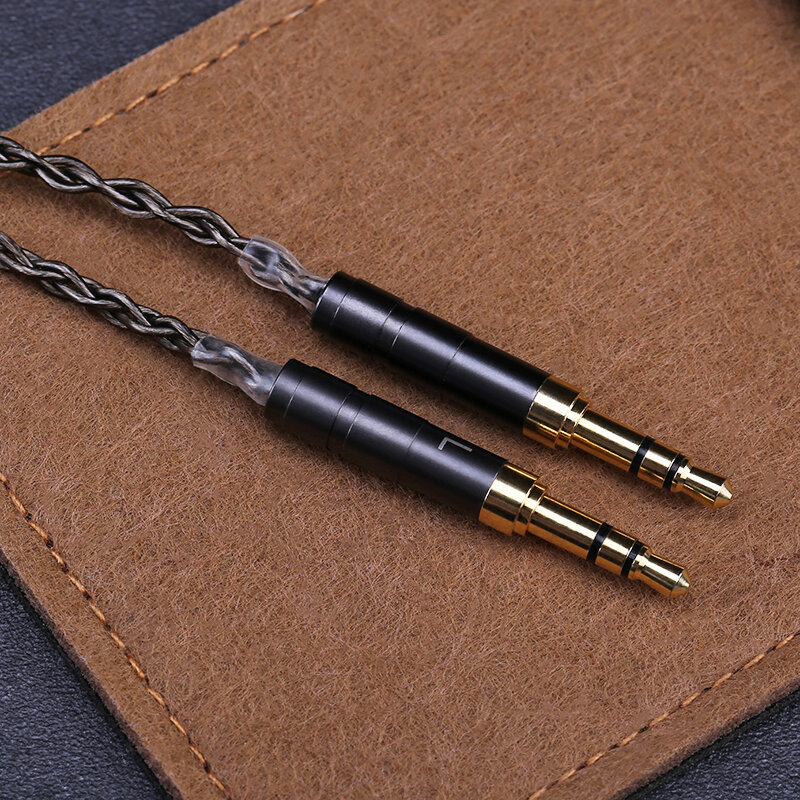 Openheart 8-adriges Kopfhörer kabel 1 bis 2 Buchse Dual 3.5/2.5/4,4mm symmetrisches Kabel versilbert Kupfer Upgrade Ersatz 2m 3m