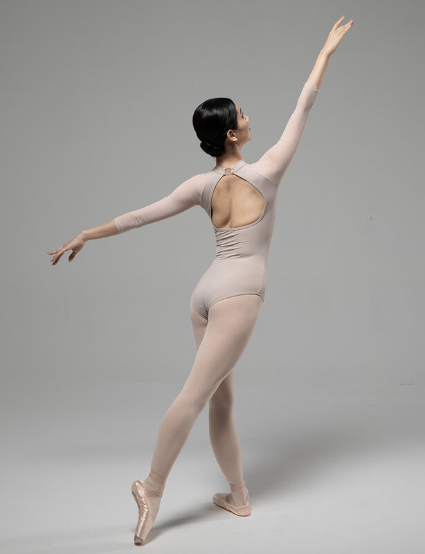 Justaucorps de danse de ballet à manches longues pour femmes adultes, combinaison de pratique élégante, haute qualité, phtalome personnalisé
