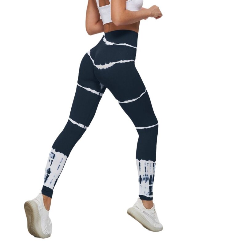 Spodnie do jogi damskie z wysokim stanem brzuch i biodra, odprowadzanie wilgoci i odprowadzające pot szybkoschnący spodenki do ćwiczeń