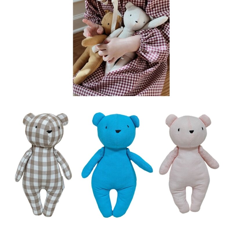 Accesorios de fotografía para recién nacido, muñeco de oso de peluche, accesorios de fotografía hechos a mano, telón de fondo, regalo para Baby Shower, envío directo