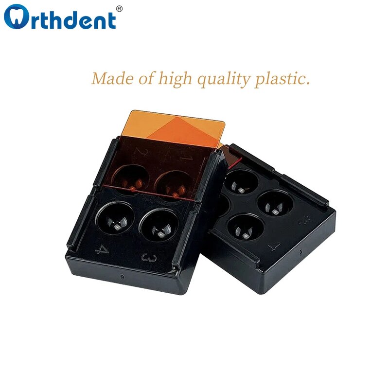4 Löcher Dental Shading Light Box Verbund harz gut mischen lichtdichte Lagerung Hading Farbe Toning Fall Zahnarzt Material