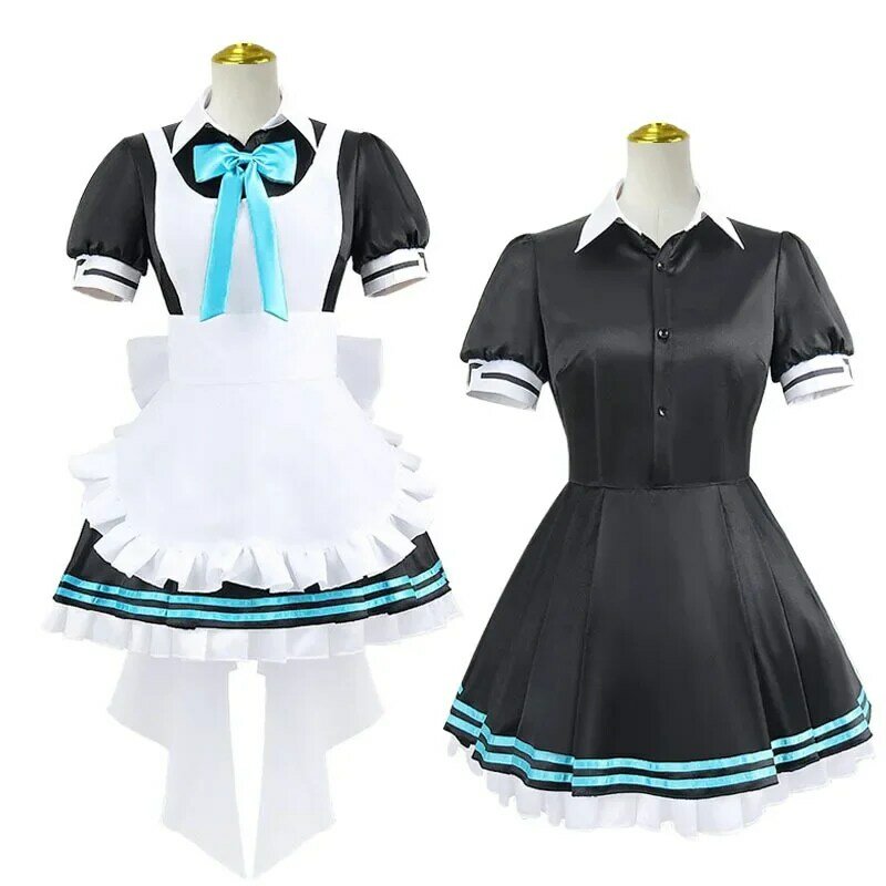 Game Blue Archive kakudade karinn Cosplay Costume Wig Cute Maid Dress School Uniform JK Sailor Dress Suit
