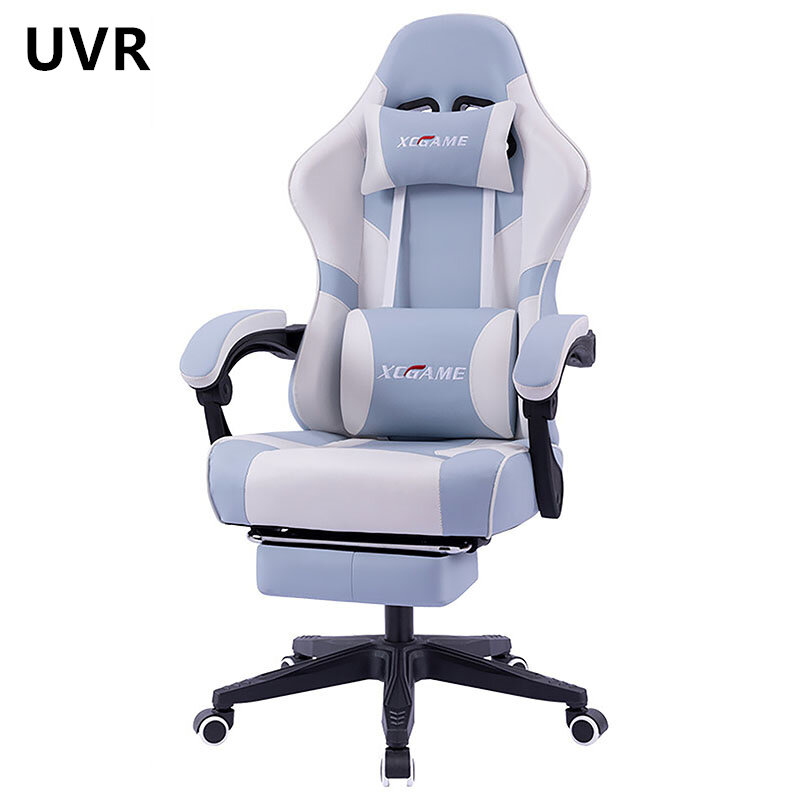 UVR Ergonomic Computer Chair LOL Internet Cafe Racing Chair Adjustable Swivel With Footrest Can Lie Down Office Chair