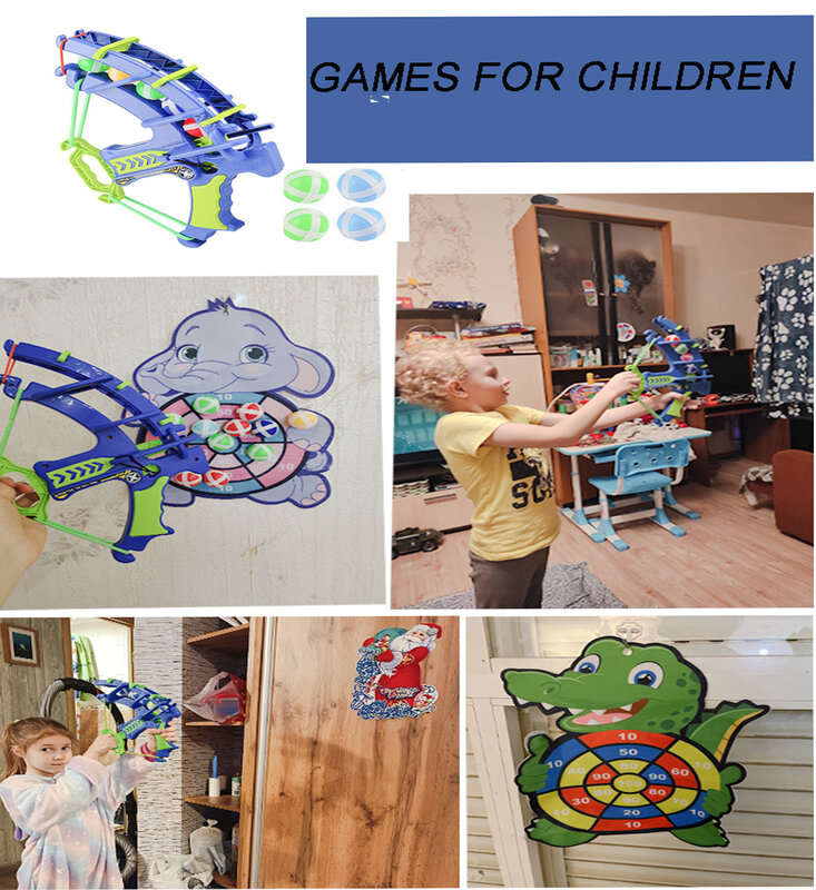 Tirachinas Deportivo Montessori para niños, juego de mesa de baloncesto, Dartboard, bola adhesiva, juguete educativo para exteriores