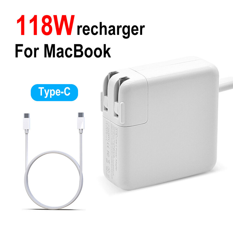For MacBook Pro Charger 118W USB C Power Adapter For MacBook Pro 16 15 14 Inch 2021 2020 2019 2018, New For MacBook Air 13 Inch