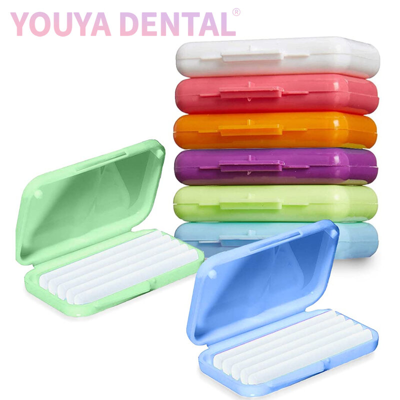 20 paczek kolorowe szelki wosk opieka stomatologiczna ortodontyczny wosk dla noszącego aparat ortodontyczny (10 kolorów)