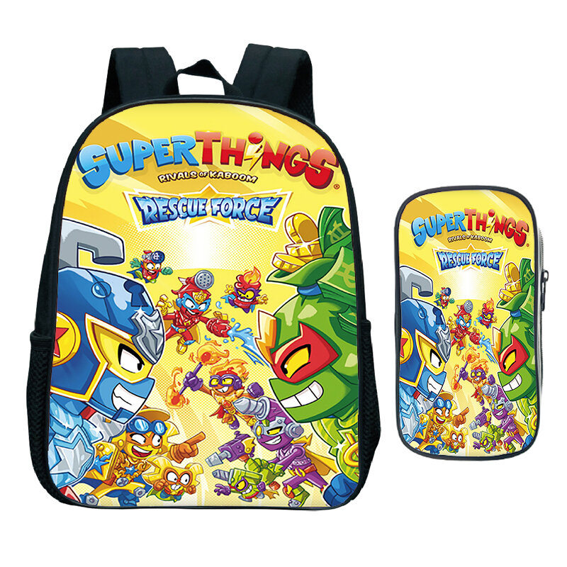 Superzings Kindergarten Backpack 2 Pcs/Set Game Superthings Bag Bagpack Children School Bag Mochila Kids Mini Rucksack gift bag