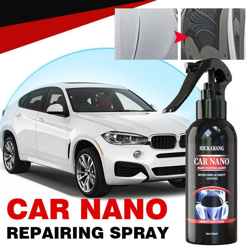Nano Spray For Cars 120ml Auto Nano Repair Spray Coating Agent Vehicle Care Tool With Barrier Coating For Sedan Van SUV And