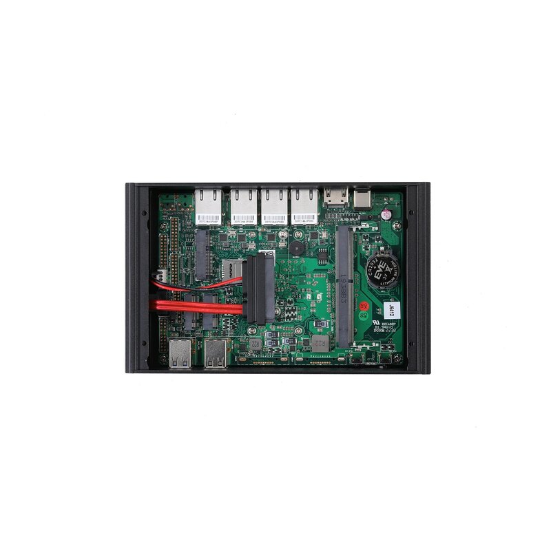 Qotom-Mini PC 4 Lan Celeron J6412 AES-NI, compatible con 32 GB de RAM, 2GHz, 2USB2.0, 2USB3.0, Pfsense Gateway Firewall Router, Q790G4