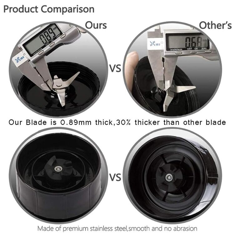 Replacement Flat Blade, Compatible With Original Magic Bullet Blender Mixer Juicer MB1001 250W cross-shaped Crosshead
