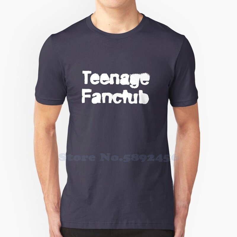 T-shirt adolescente do logotipo do vintage do fanclub, alta qualidade, 100% algodão, 29