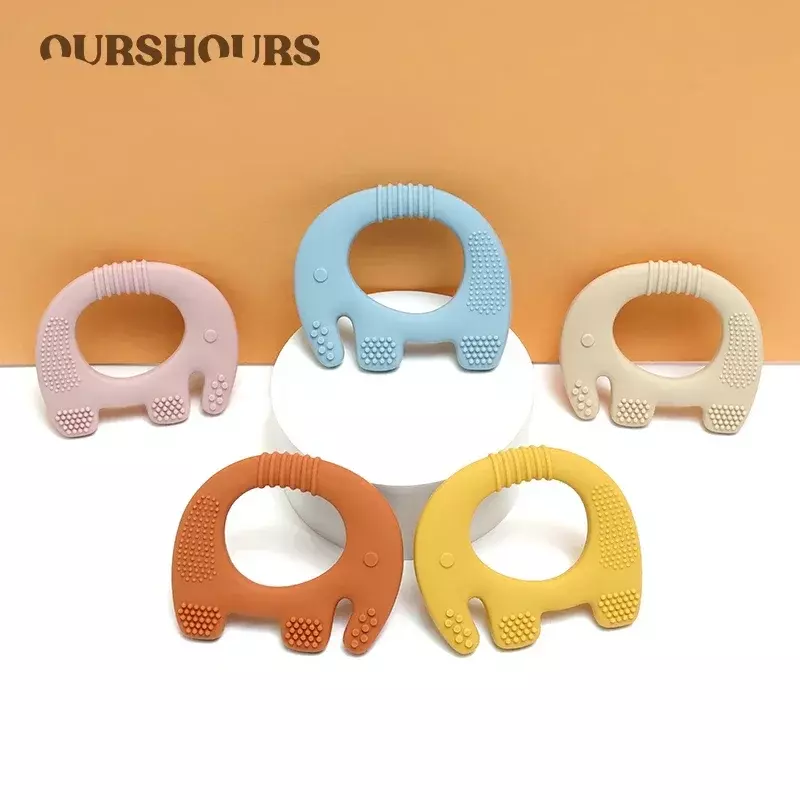 O anel da dentição do silicone do produto comestível para o bebê recém-nascido, anel da dentição, bpa livra, para a dentição