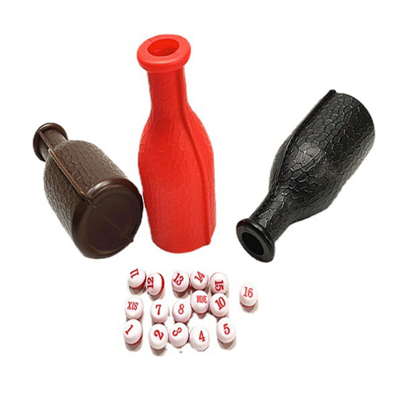 Bottiglia Shaker gioco di bottiglie accessori da biliardo in plastica gioco da biliardo biliardo sala da biliardo dadi Ball Room Shaker Bottle