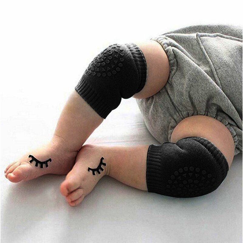 Nuovo 1 paio di scaldamuscoli per neonati antiscivolo protezione per ginocchia protezione per ginocchia ginocchiere per gattonare calentadores pierna