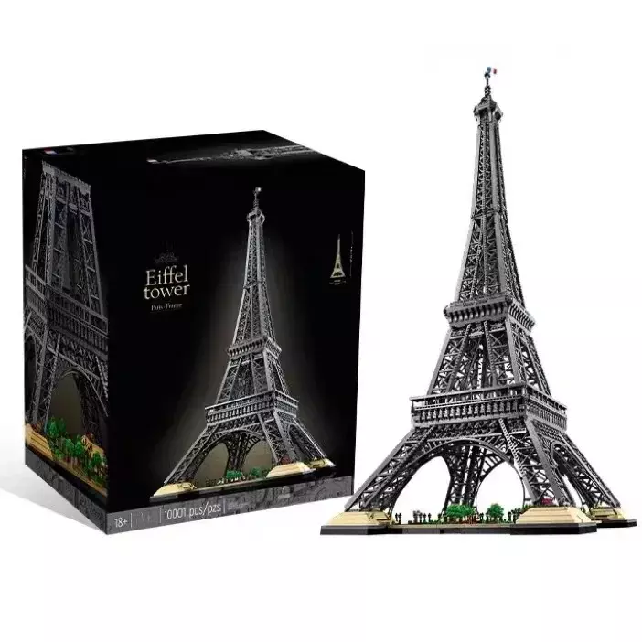 Eiffel Tower Architecture Model Building Block, Kit Tijolo, Adulto e Criança, Presente de brinquedo, França, Novo, 1,5 m, 10307, 10001Pcs, Em Stock, 2022