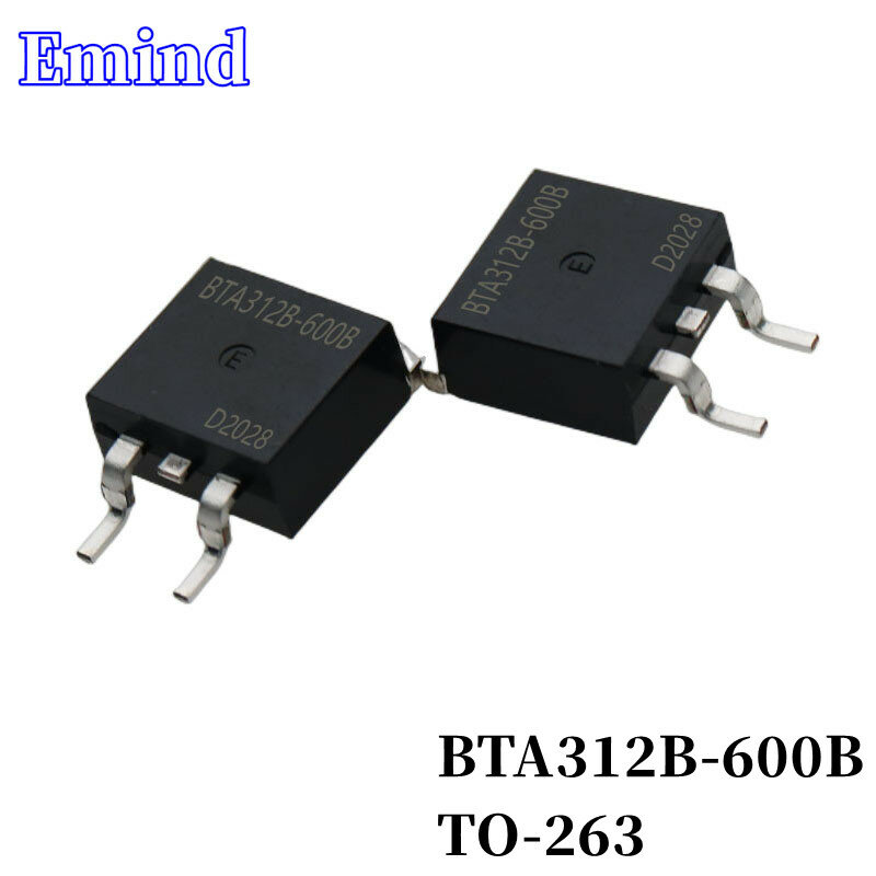 20/50/100/200 pz BTA312B-600B/C/D/E 12A/600V Triac BTA312B-800B/C/D/E 12A/800V TO-263 BTA312 SMD tiristore