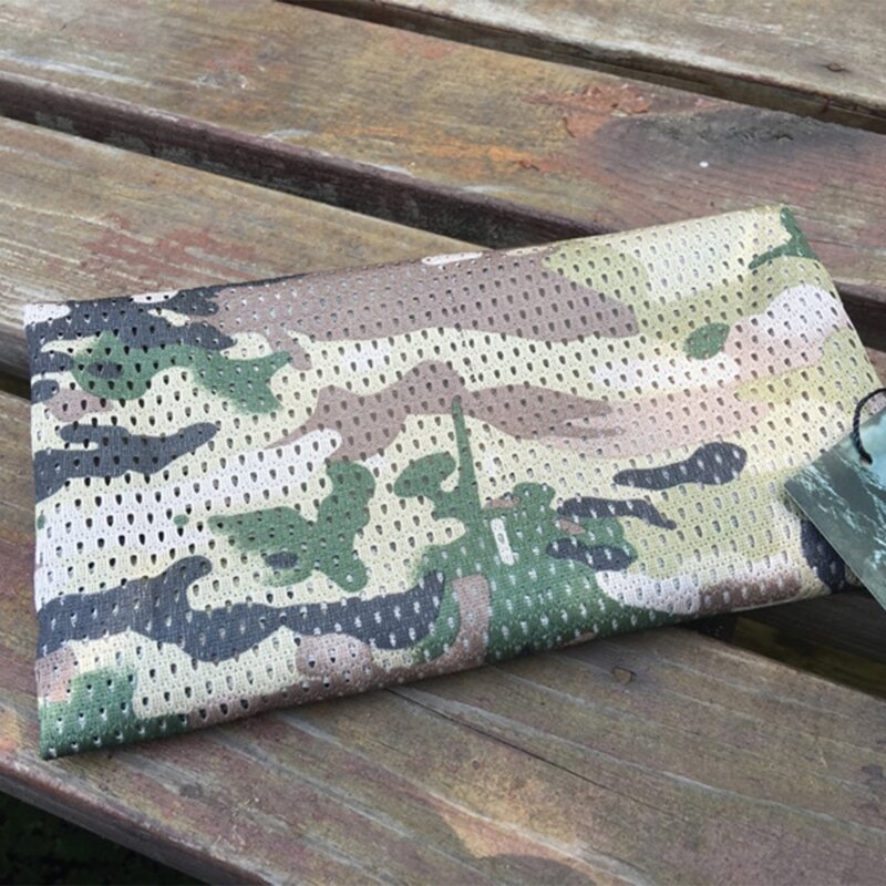 แฟชั่นลายพรางผ้าคลุมศีรษะผ้าคลุมศีรษะสำหรับยุทธวิธีทหารตาข่ายคอห่อ DXAA