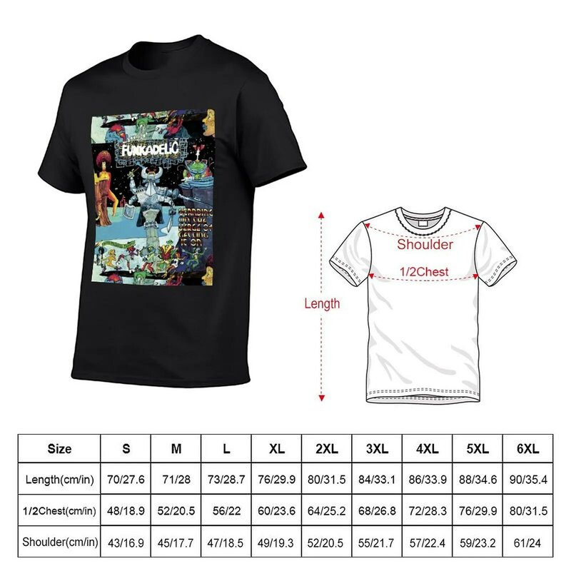 Funkadelic Debout Sur Le Point De Le Faire T-Shirt Anime Douane Anime Kleding Esthetische Kleding Mannen Workout Shirt