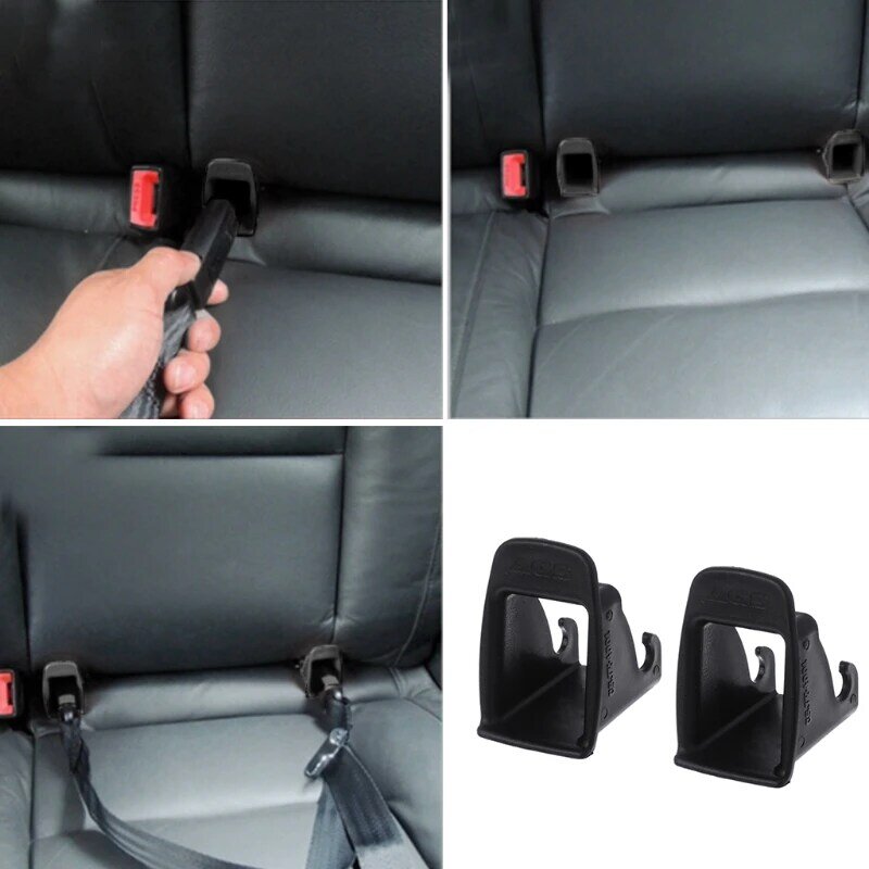 1 paire de connecteur de ceinture de verrouillage ISOFIX pour siège de voiture bébé, rainure de guidage