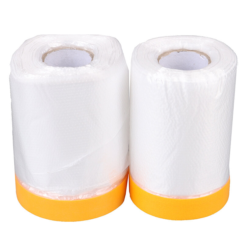 Oil Painting Masking Film Tape Furniture Car Protect Cover Plastic Film Barrier Paint Block Overspray Protective Sheeting