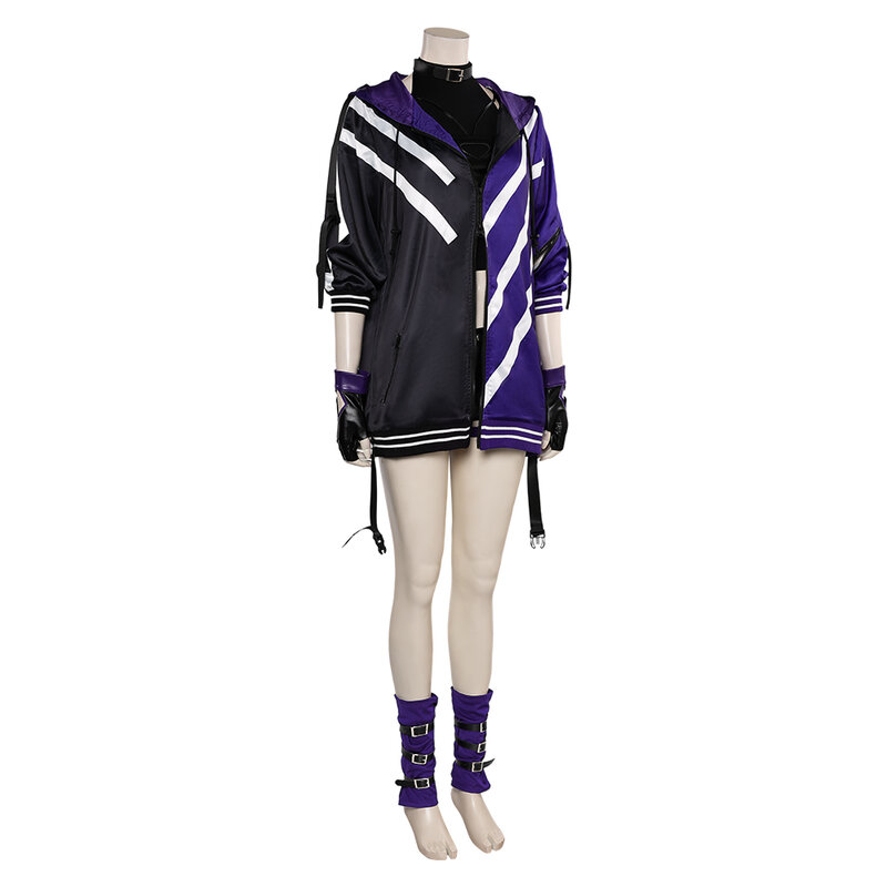Reina Cosplay z grą Tekken 8 kostium kamizelka spodnie damskie stroje ubrania dla dorosłych Fantasia Halloween karnawałowe przebranie