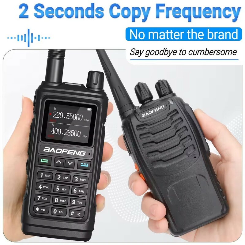 Baofeng-walkie-talkie de UV-17M, banda de aire de largo alcance, frecuencia de copia inalámbrica, 999CH, carga tipo C, Radio bidireccional FM/AM UV 5R