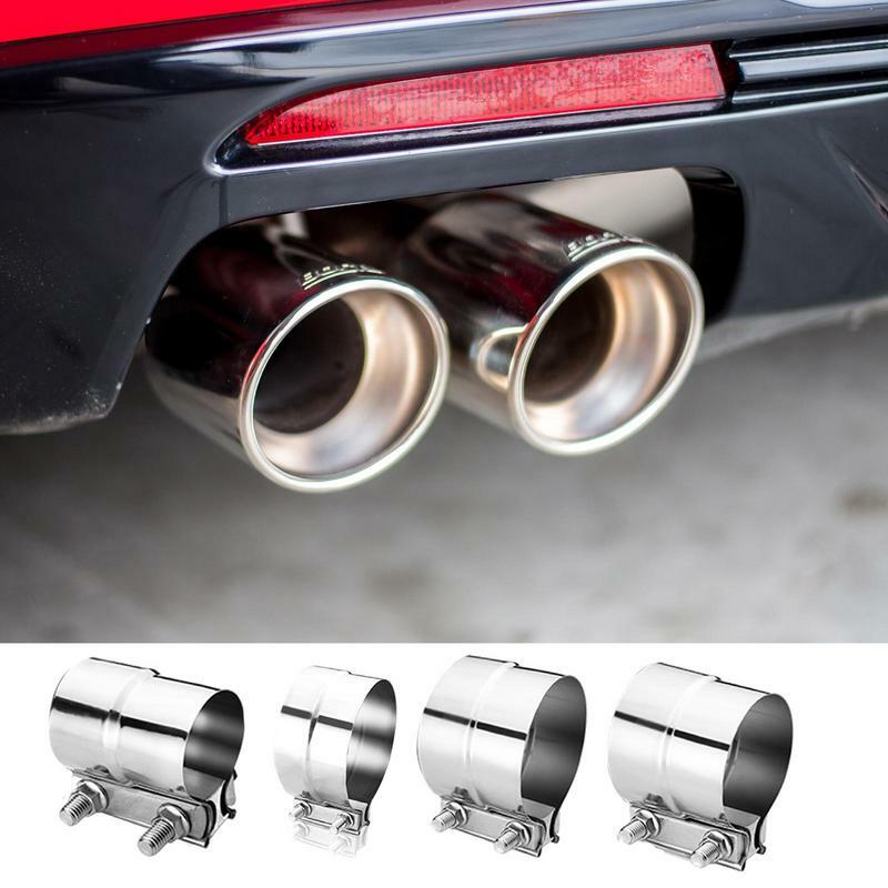 Aço inoxidável Car Exhaust Pipe Clamp, Acoplador Automóvel, Tubo Silenciador, Tubos Redutores, Acessórios Do Carro
