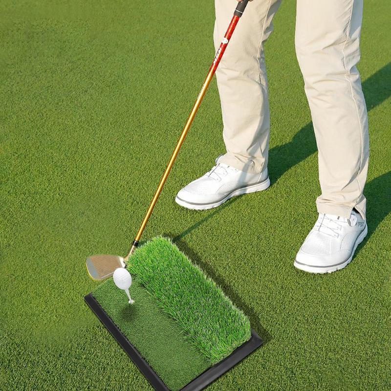 Golf Hitting Mat Golf Training Mat Voor Swing Detectie Batting Golf Training Hulpapparatuur Golf Swing Pad Met 9 Golf Tees