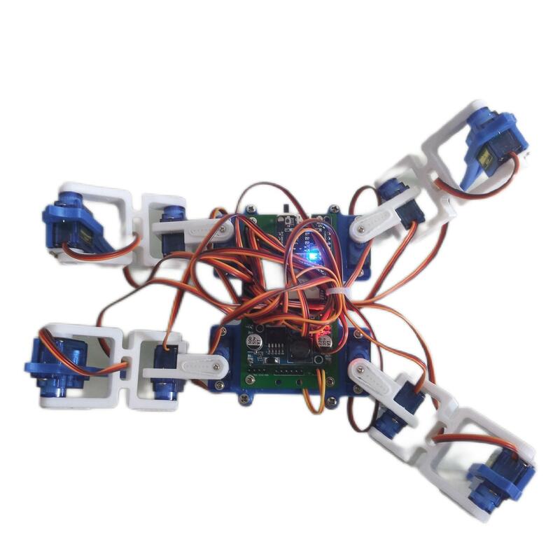 Kit de Robot araña eléctrico 4 dof, bricolaje, desarrollo de inteligencia educativa, ensamblaje, Kits de acción para niños, Robot Arduino