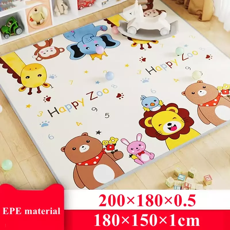 200x180cm Children's Safety Mat Rugs Non-toxic High-quality 2023 EPE Baby Activity Gym Baby Crawling Play Mats Carpet Baby Games