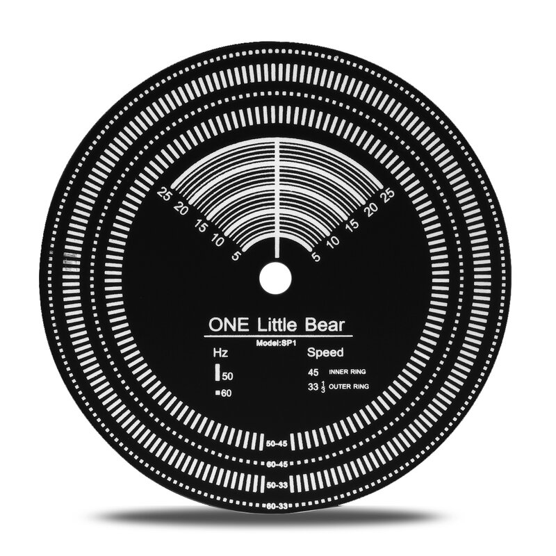 Nobsound-Lumière stroboscopique de vitesse et disque de tachymètre, accessoires de lecteur de phonographe, disques LP colorés, 50Hz, 60Hz