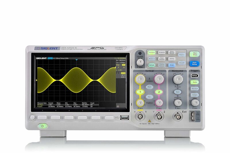 Siglent Technologies-osciloscopio Digital, SDS1202X-E, 200 mhz, 2 canales, gris