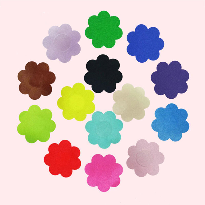 1pairs Nipple Patch Safe Invisible Nipple Stickers Adhesive Disposable Nipples Covers Petals Invisible Bra Padding Chest Sticker