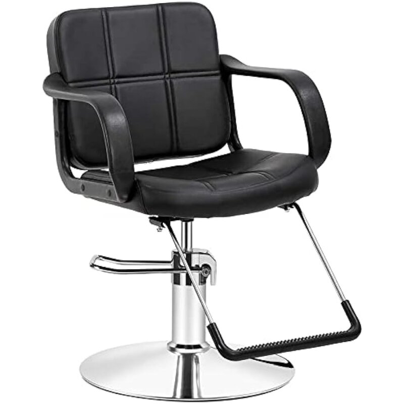 Silla de barbero hidráulica de mano para artista, sillón de salón para estilista de pelo, silla de tatuaje, champú, equipo de salón