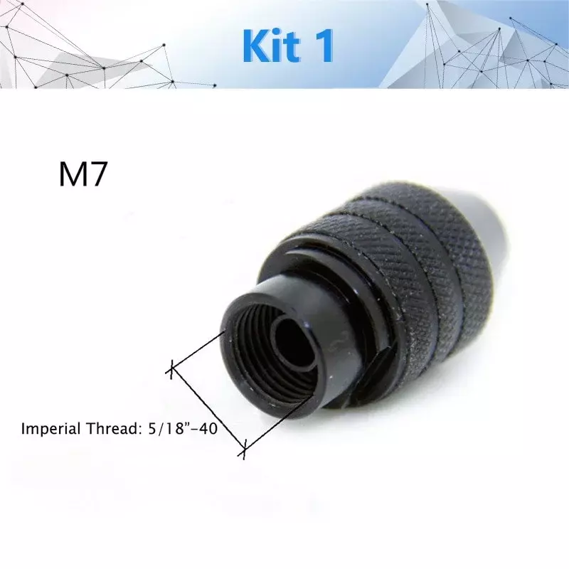 Miniportabrocas M8/M7, accesorio para herramienta rotativa Dremel y amoladora, intercambiadores de brocas más rápidos, 1 unidad