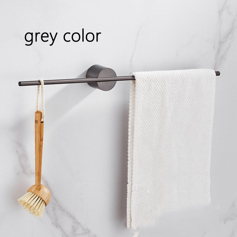 40/50cm ruchomy wieszak na ręczniki wieszak do ręczników uchwyt na ręcznik kąpielowy ręcznik ścienny Bar przestrzeń aluminiowa półka łazienkowa uchwyt kuchenny do przechowywania