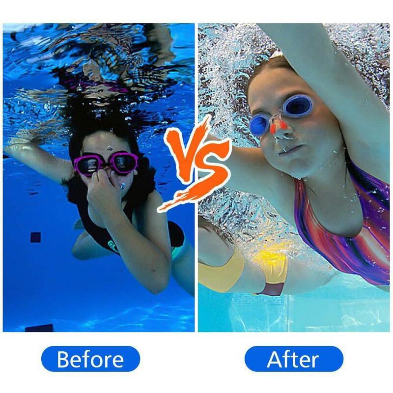 Soft silicone nose clip Reusable waterproof Swimming nose clip Surfing Nose Plugs for Adults Children Pool Supplies Accessories
