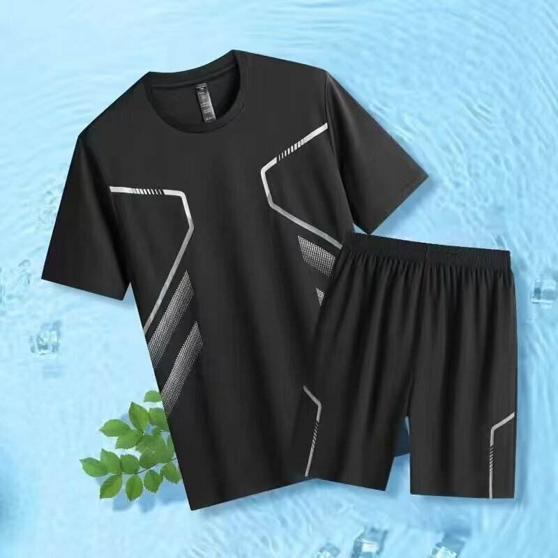 T-shirt de tennis à séchage rapide pour hommes et femmes, chemise de badminton, chemise sportive, survêtement de volley-ball, col rond, course à pied