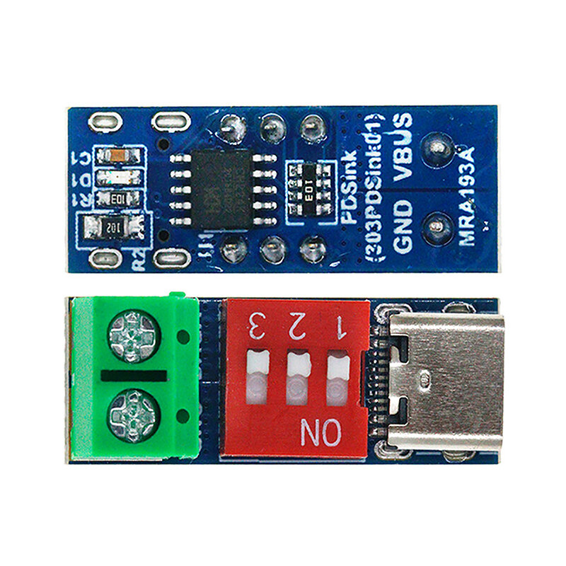 5-20V PD Fast Charging Test Board Adjustable PD Trigger Board Module USB Type-C 100W Voltage Connetor Power Supply Accessories