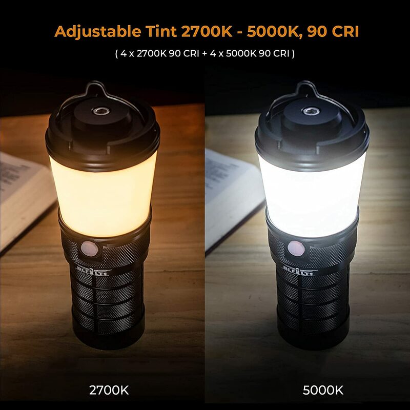 Sofirn-linterna LED para acampada BLF LT1, foco superbrillante, recargable, para senderismo, Color Variable, 2700K a 5000K