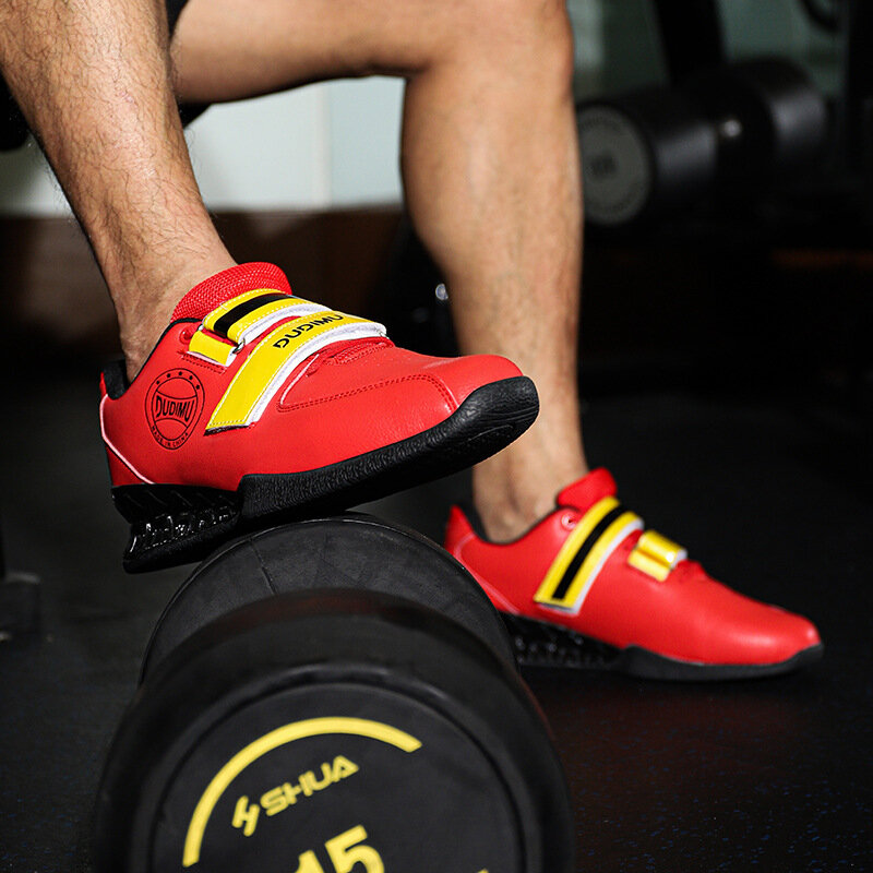 Nuove scarpe da sollevamento pesi da uomo professionali di alta qualità scarpe da allenamento Fitness Indoor scarpe da sollevamento pesi accovacciate antiscivolo