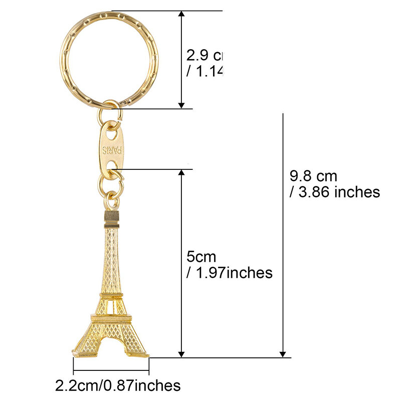 Llavero de la Torre Eiffel de 30 piezas para mujer, regalo de fiesta parisina, recuerdo francés, Decoración retro, para fiesta, novia y boda