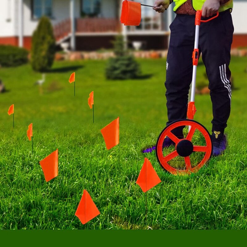 100Pack Marking Flags,Marker Flags For Lawn, 15X4x5 Inch Landscape Flgs, Irrigation Flags, Lawn Flags,Yard Markers Easy To Use