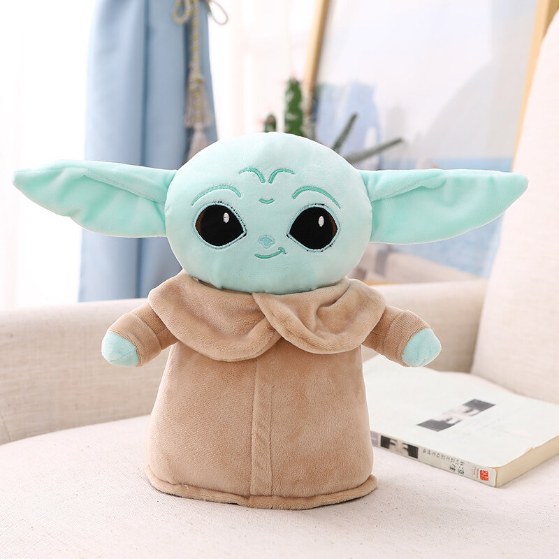 18cm Disney Star Wars Anime Yoda Grogu Mandalorianer Figur Yoda Baby Puppen Modell Stuffed Cartoon Yoda keychain Kid Spielzeug geschenke Deco