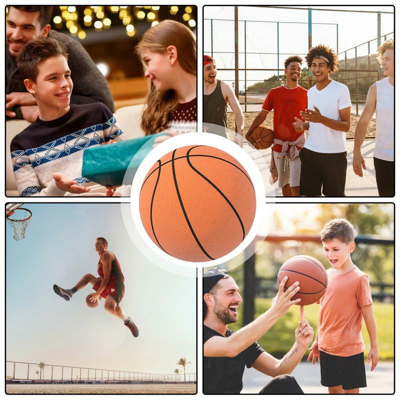 Bola macia silenciosa da espuma do basquetebol, Bouncing Mute Ball, Brinquedo dos esportes internos, Bounce Basket Ball