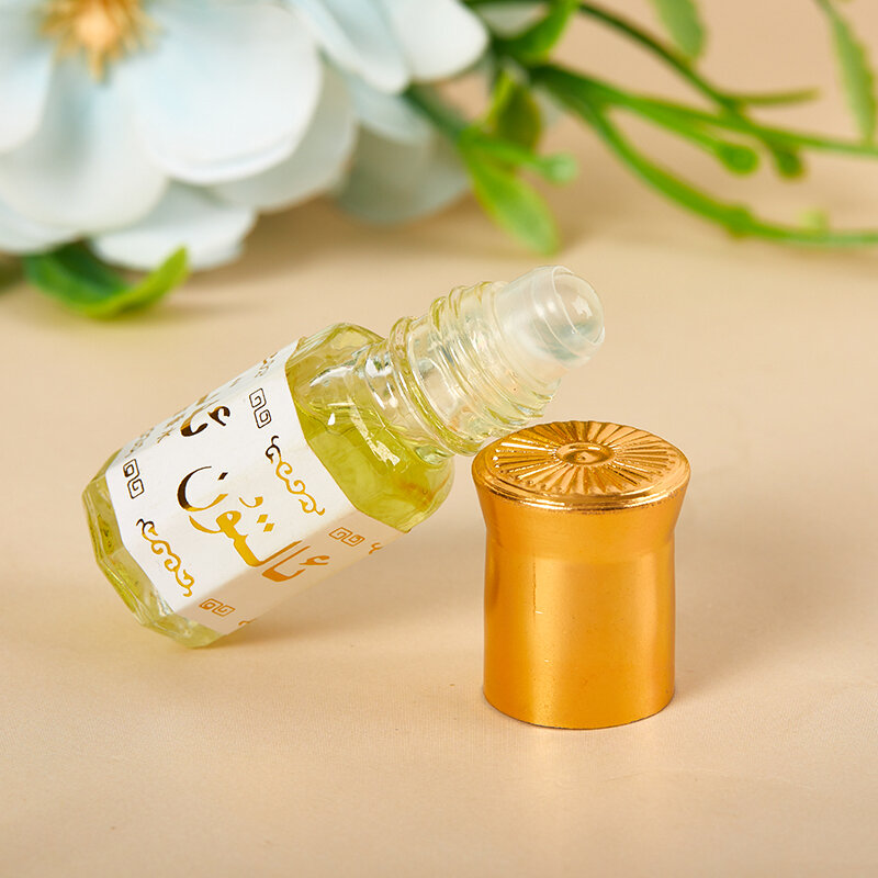 1 buah 3ML minyak esensial Saudi Mini parfum bebas alkohol catatan bunga pewangi tahan lama pria wanita bunga rasa tubuh pewangi
