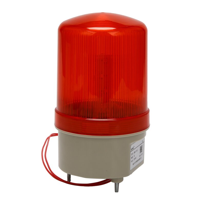 Lampu Alarm suara berkedip industri, BEM-1101J 220V lampu peringatan LED merah sistem Alarm akustik dengan lampu darurat berputar