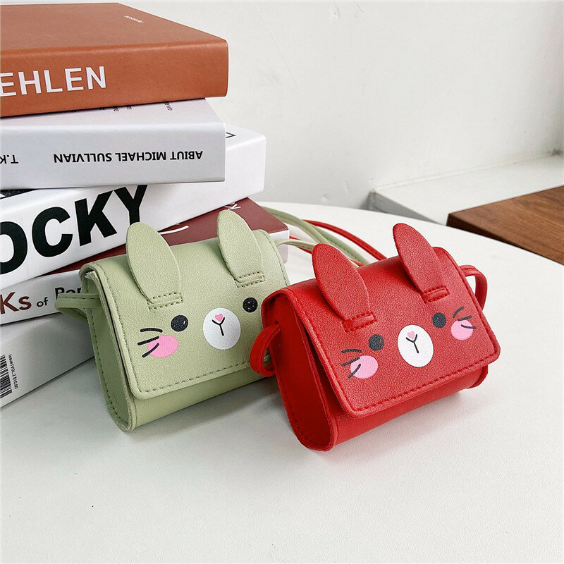 Accessori per bambini borsa a tracolla piccola Cute Rabbit Girls piccole borse a tracolla cartoni animati Mini portamonete borse